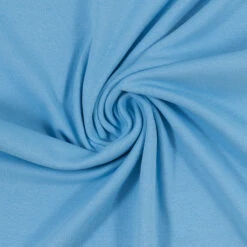 European Cotton Elastane Jersey, Solid, Oeko-Tex, Light Blue