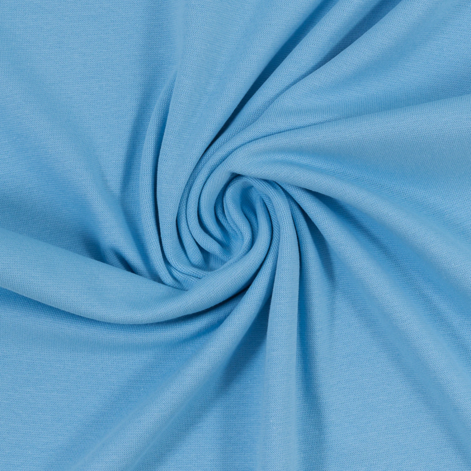 European Cotton Elastane Jersey, Solid, Oeko-Tex, Light Blue 1 European Cotton Elastane Jersey, Solid, Oeko-Tex, Light Blue