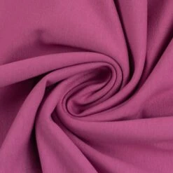 European Cotton Elastane Jersey, Solid, Oeko-Tex, Light Berry