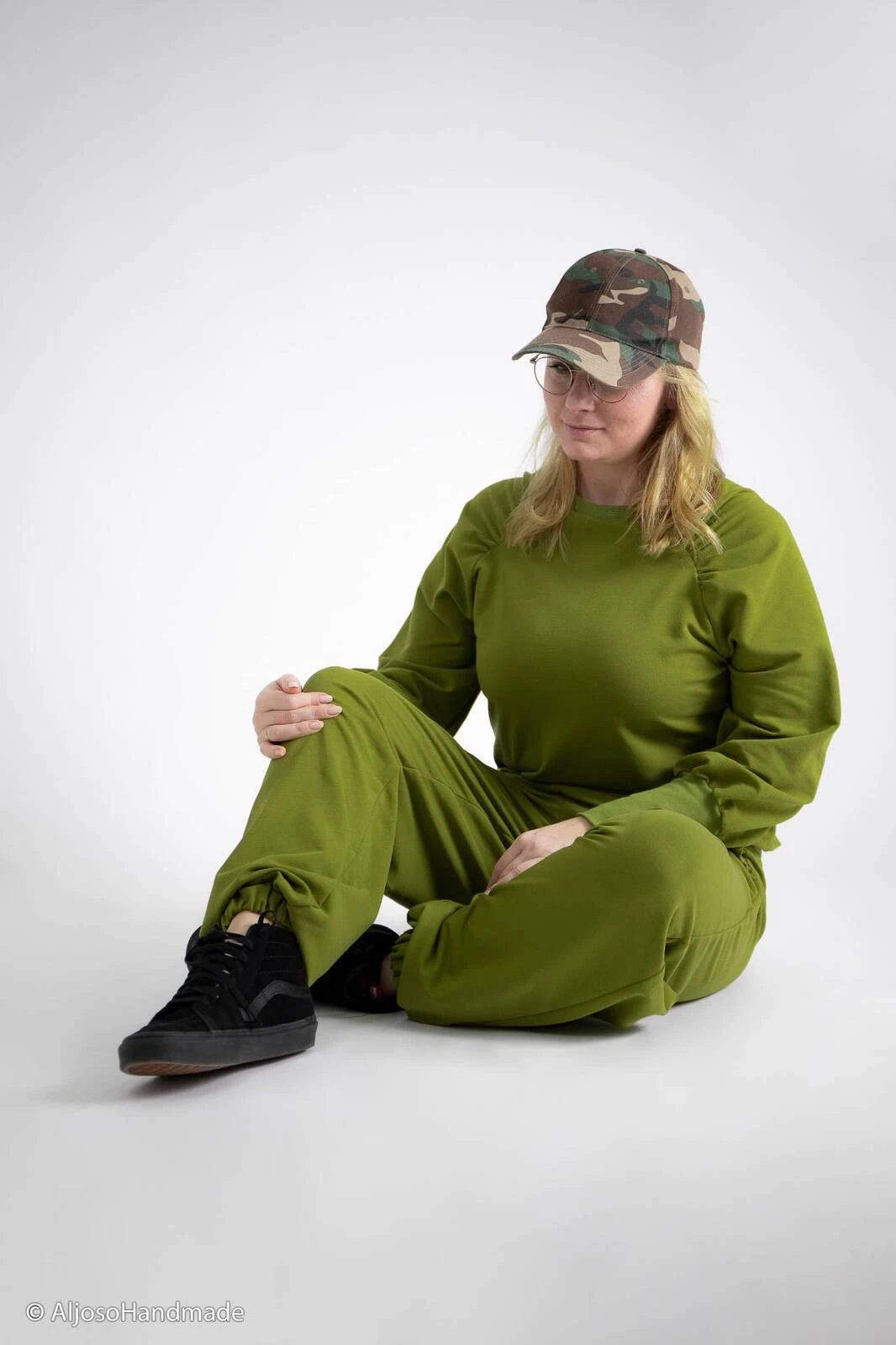 European Knit, Oeko-Tex French Terry, Solid, Olive 6 European Knit, Oeko-Tex French Terry, Solid, Olive - Image 6