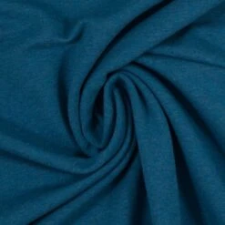 European Knit, Oeko-Tex French Terry, Melange Petrol