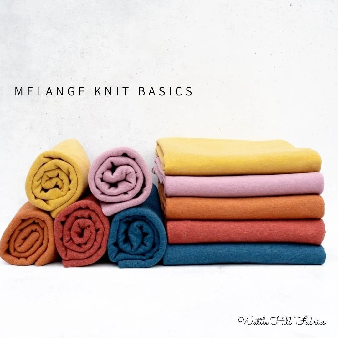 European Knit, Oeko-Tex French Terry, Melange Putty 2 European Knit, Oeko-Tex French Terry, Melange Putty - Image 2