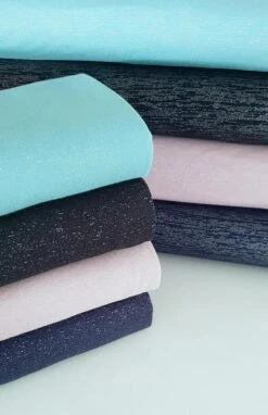 European Glamour Sweat Knit, Jeans Blue/Sillver Sparkle -Tailor Supplies Sales 2024 3959 2