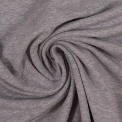 European Cotton Elastane Jersey, Oeko-Tex, Melange Light Grey