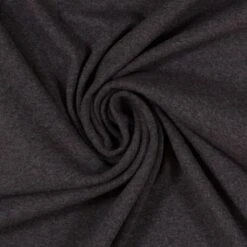 European Cotton Elastane Jersey, Oeko-Tex, Melange Charcoal Grey