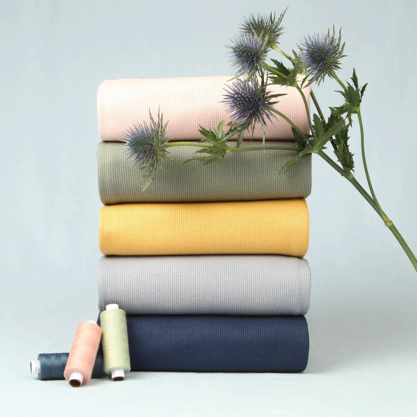 Elvelyckan Design, Oeko-Tex, Ribbed Knit, Grey 2 Elvelyckan Design, Oeko-Tex, Ribbed Knit, Grey - Image 2