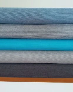 European Cotton Elastane Jersey, Oeko-Tex, 1mm Stripes Teal/Petrol -Tailor Supplies Sales 2024 4432 2