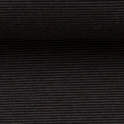 European Cotton Elastane Jersey, Oeko-Tex, 1mm Stripes Black/Dark Grey