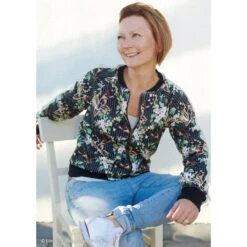 European Cotton Sateen, Oeko-Tex, Lily Flowers On Black Striped -Tailor Supplies Sales 2024 4717 1