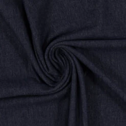 European Cotton Elastane Jersey Knit, Oeko-Tex, Denim Look, Dark Blue