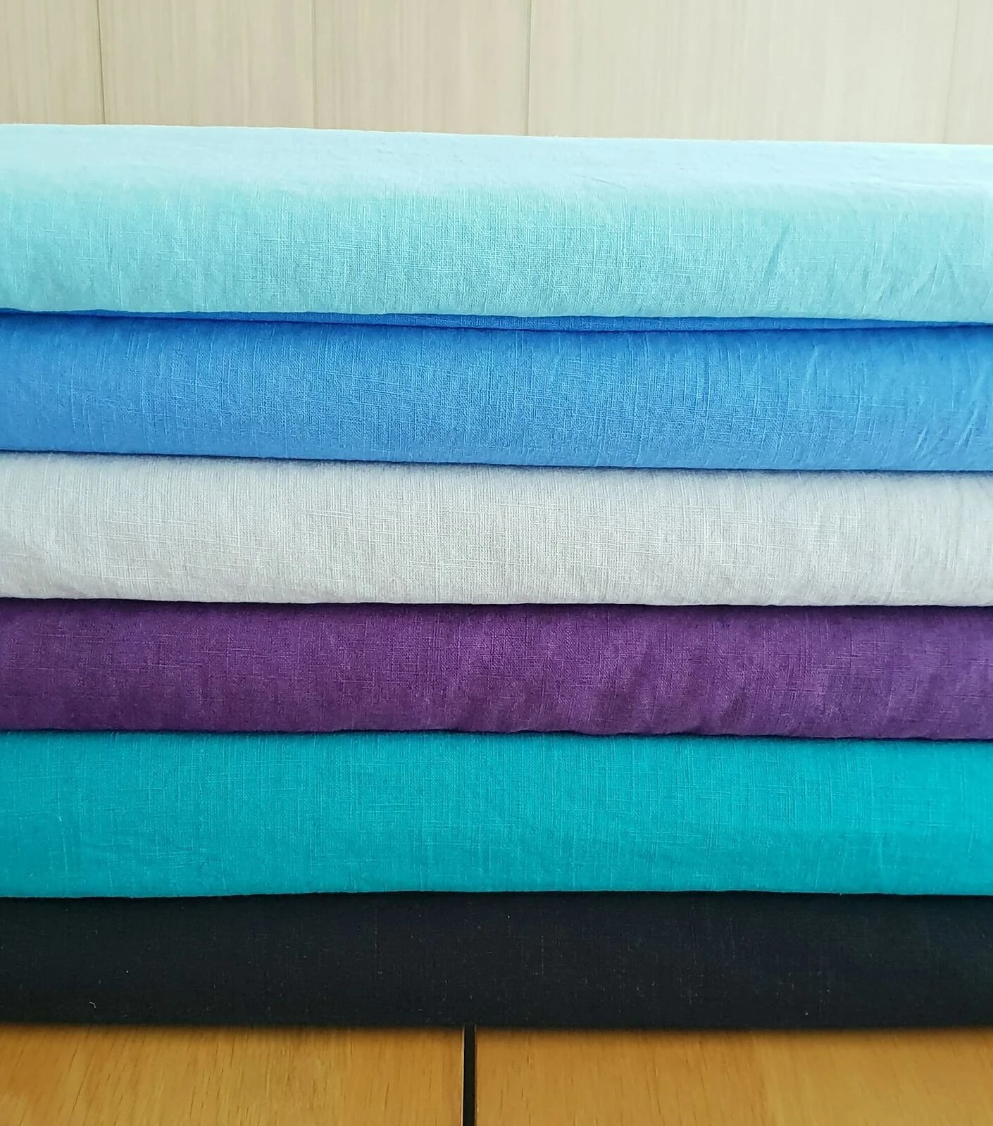 *REMNANT 53cm* European Linen, Plain, Ivory 5 *REMNANT 53cm* European Linen, Plain, Ivory - Image 5