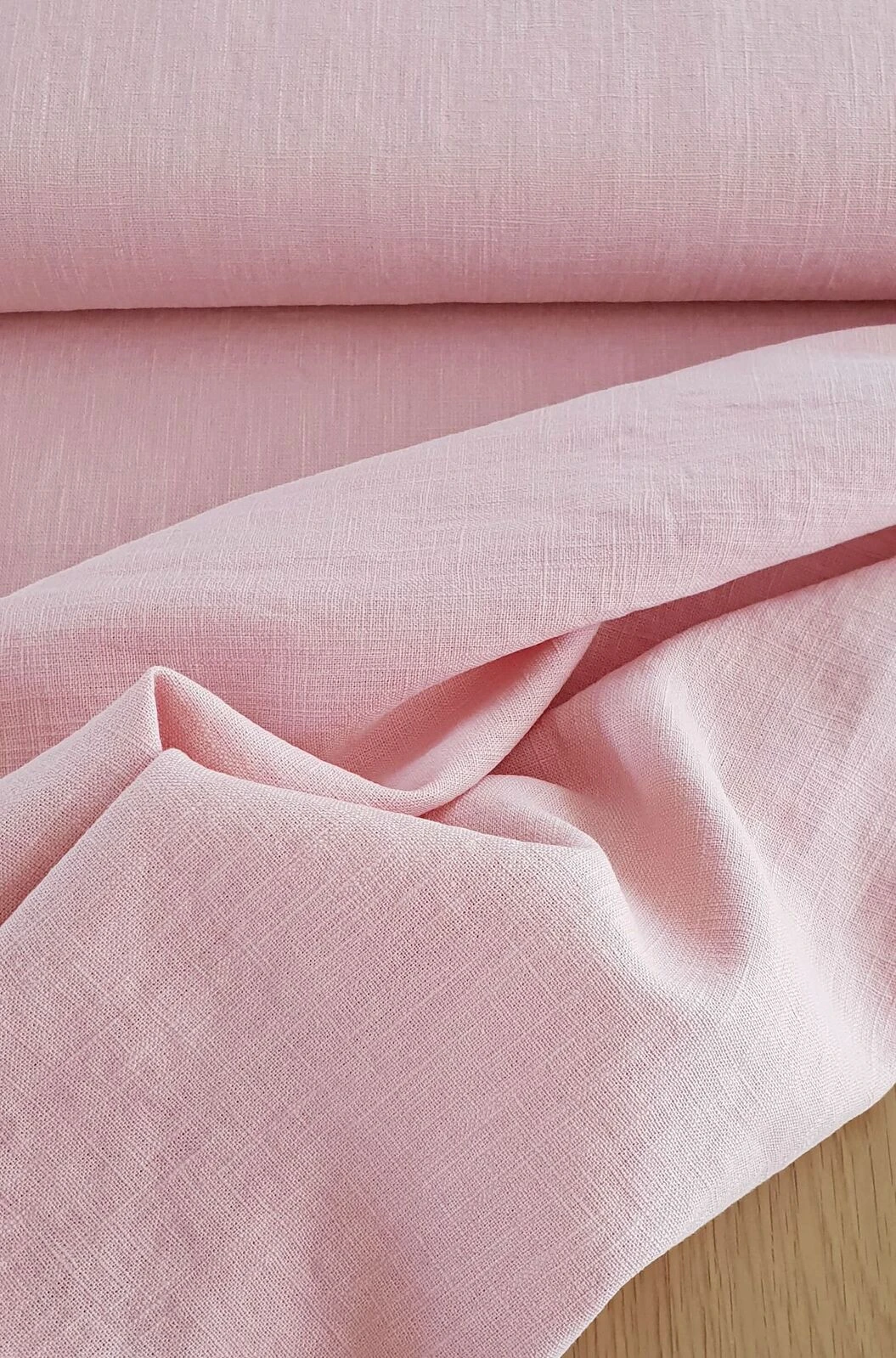 *REMNANT 53cm* European Linen, Plain, Ivory 7 *REMNANT 53cm* European Linen, Plain, Ivory - Image 7