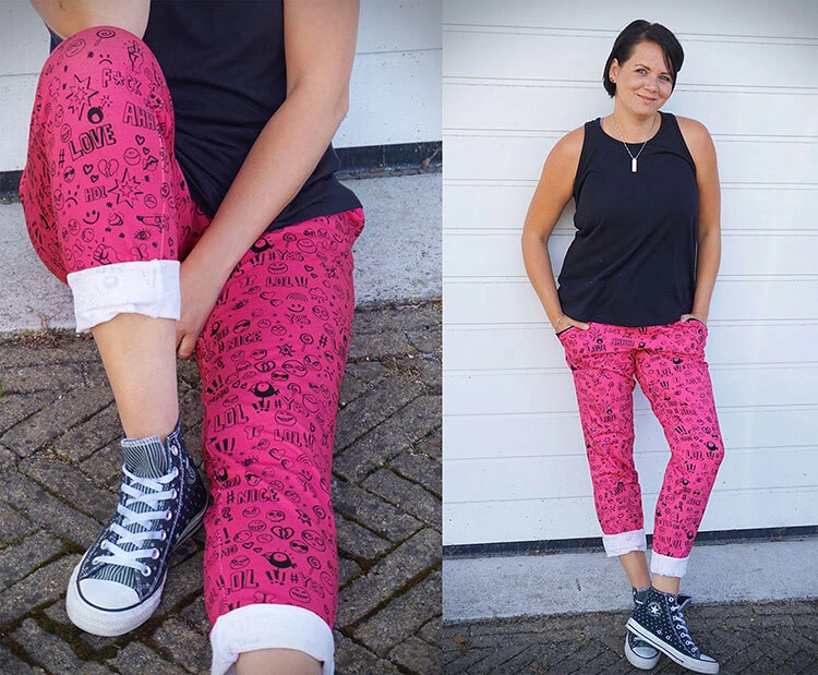 European Knit, French Terry, Oeko-Tex, Panel 74cm Skater Girl Pink 6 European Knit, French Terry, Oeko-Tex, Panel 74cm Skater Girl Pink - Image 6