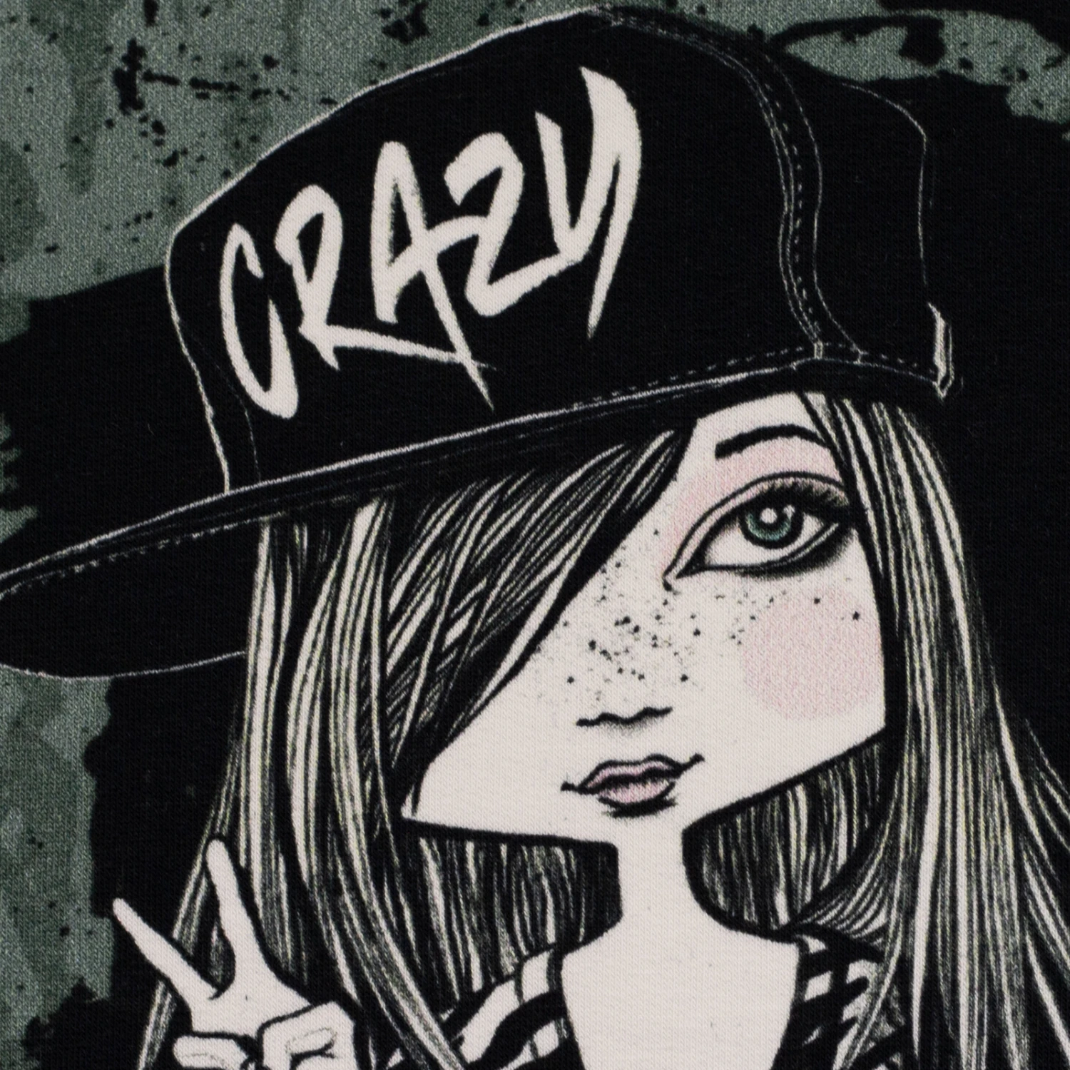 European Knit, French Terry, Oeko-Tex, Panel 74cm Skater Girl Grey 5 European Knit, French Terry, Oeko-Tex, Panel 74cm Skater Girl Grey - Image 5