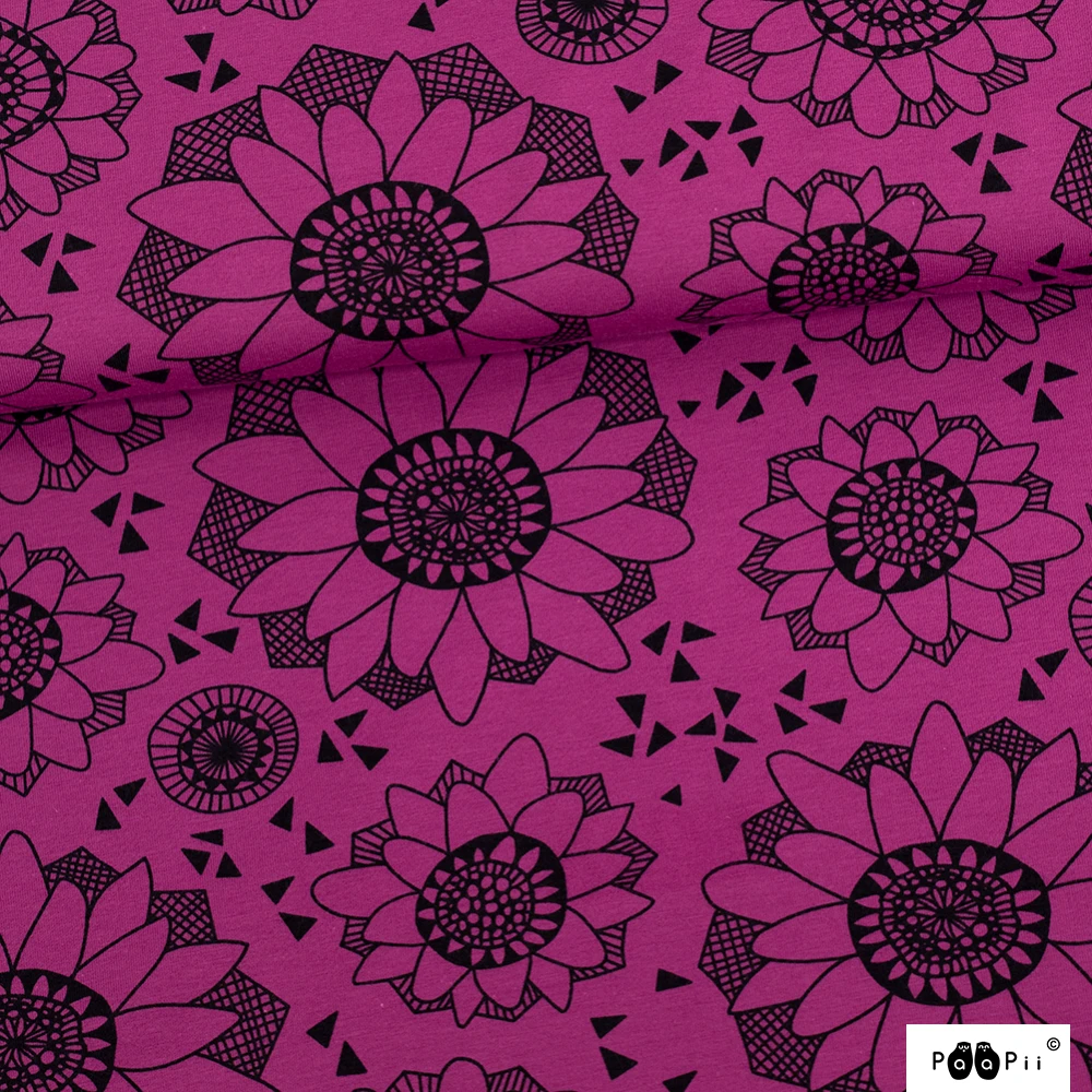 *REMNANT 143cm* PaaPii Design, GOTS Organic Jersey, Lumme Purple 1 *REMNANT 143cm* PaaPii Design, GOTS Organic Jersey, Lumme Purple