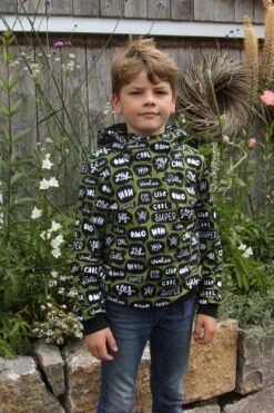 European Knit, Oeko-Tex French Terry Cosy, Speech Bubbles Honeysuckle -Tailor Supplies Sales 2024 5220 4