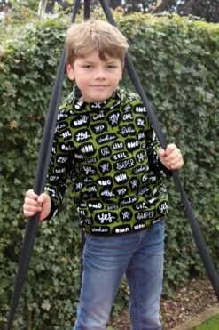 European Knit, Oeko-Tex French Terry Cosy, Speech Bubbles Honeysuckle -Tailor Supplies Sales 2024 5220 5