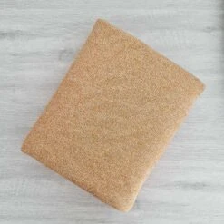 *REMNANT 159cm* European Knit, 100% Cotton Light French Terry, Ochre Melange