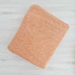 *REMNANT 161cm* European Knit, 100% Cotton Light French Terry, Terracotta Melange