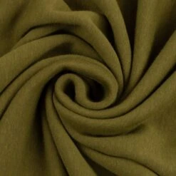 European Alpine Fleece Sweater Knit, Dark Khaki