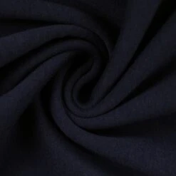 European Alpine Fleece Sweater Knit, Navy