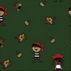 European Cotton Elastane Jersey, Oeko-Tex, Pirates Dark Green