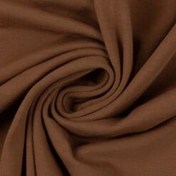 European Cotton Elastane Jersey, Solid, Oeko-Tex, Chocolate