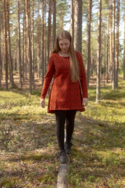 *REMNANT 90cm* PaaPii Design, GOTS Organic Jersey, Plait Rust -Tailor Supplies Sales 2024 6163 2