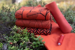 *REMNANT 90cm* PaaPii Design, GOTS Organic Jersey, Plait Rust -Tailor Supplies Sales 2024 6163