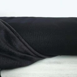 European Alpine Fleece Sweater Knit, Black