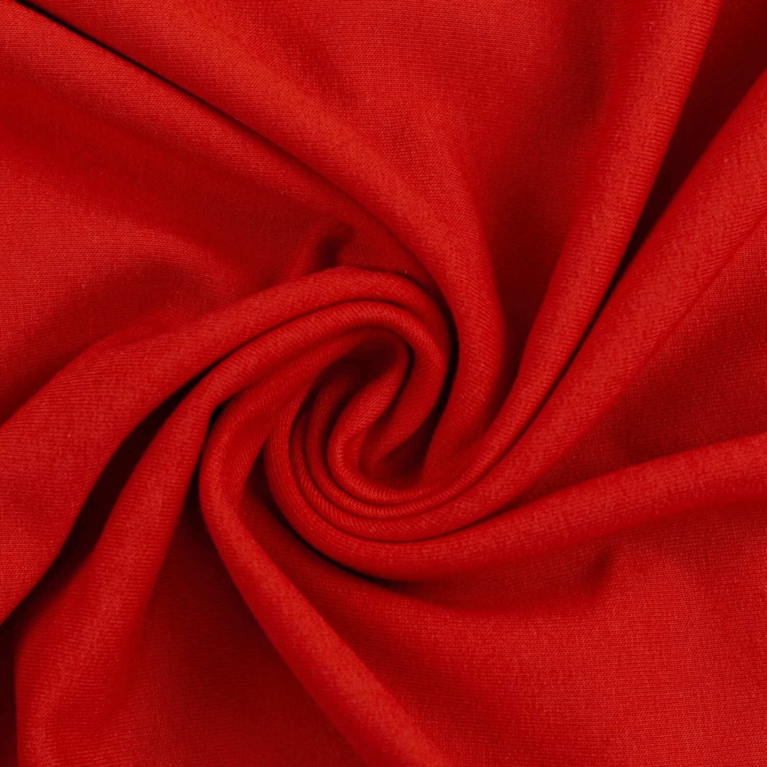 European Cotton Elastane Jersey, Solid, Oeko-Tex, Red 1 European Cotton Elastane Jersey, Solid, Oeko-Tex, Red