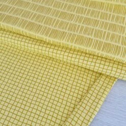European Cotton Elastane Jersey, Oeko-Tex, Grid Sunny Yellow -Tailor Supplies Sales 2024 6357 3