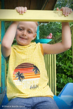 European Cotton Elastane Jersey, Oeko-Tex, Grid Sunny Yellow -Tailor Supplies Sales 2024 6357 6