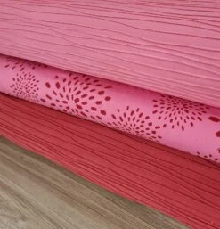 European Cotton Elastane Jersey, Oeko-Tex, Textured Ripple Raspberry -Tailor Supplies Sales 2024 6371 2