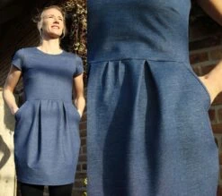 European Cotton Elastane Jersey Knit, Oeko-Tex, Denim Look, Petrol -Tailor Supplies Sales 2024 6381 5