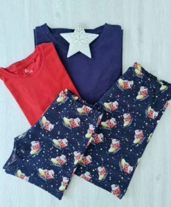 European Cotton Elastane Jersey, Oeko-Tex, Santa Express Navy -Tailor Supplies Sales 2024 6476 4