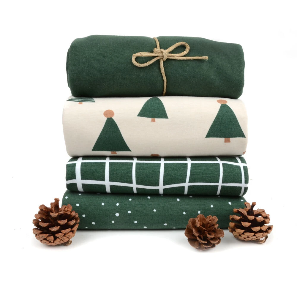 Tygdrommar, GOTS Organic Jersey, Solid, Forest Green 2 Tygdrommar, GOTS Organic Jersey, Solid, Forest Green - Image 2