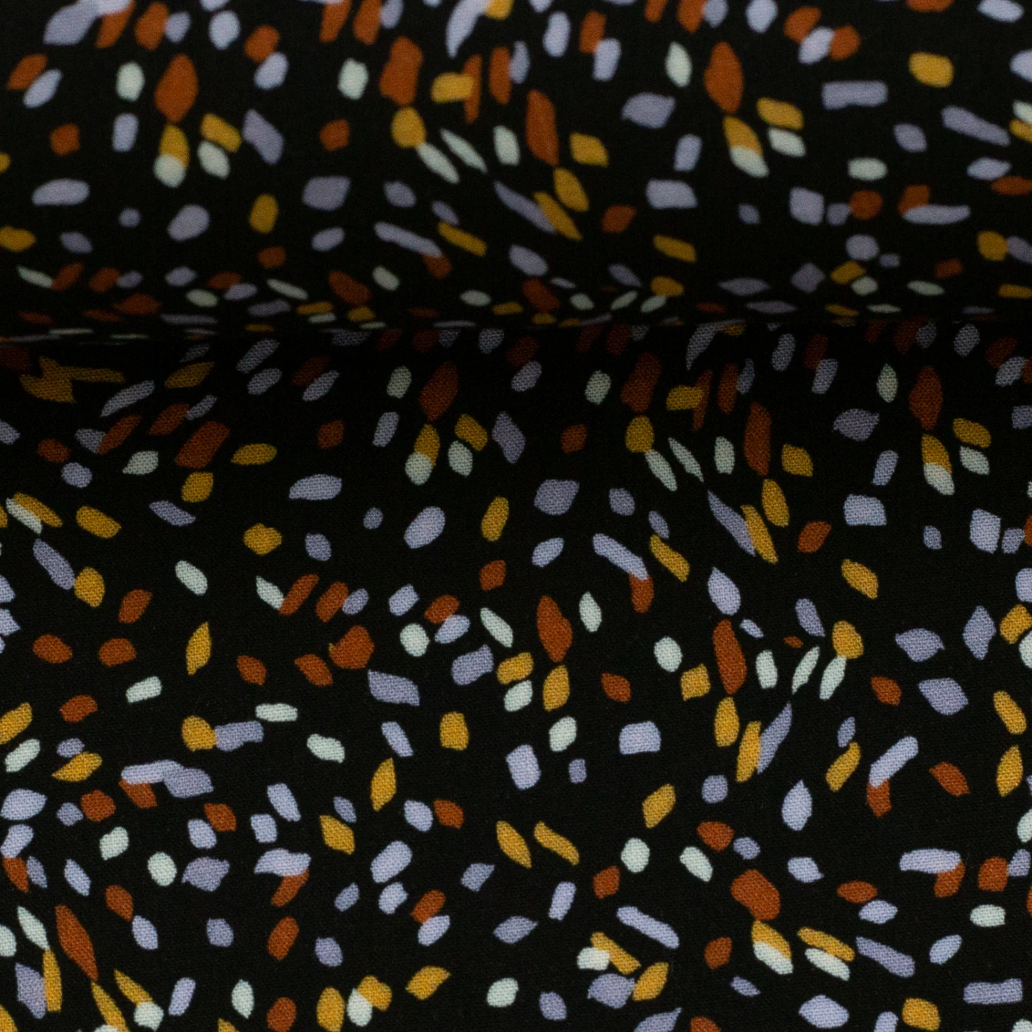 European Woven Viscose, Oeko-Tex, Confetti Black 2 European Woven Viscose, Oeko-Tex, Confetti Black - Image 2