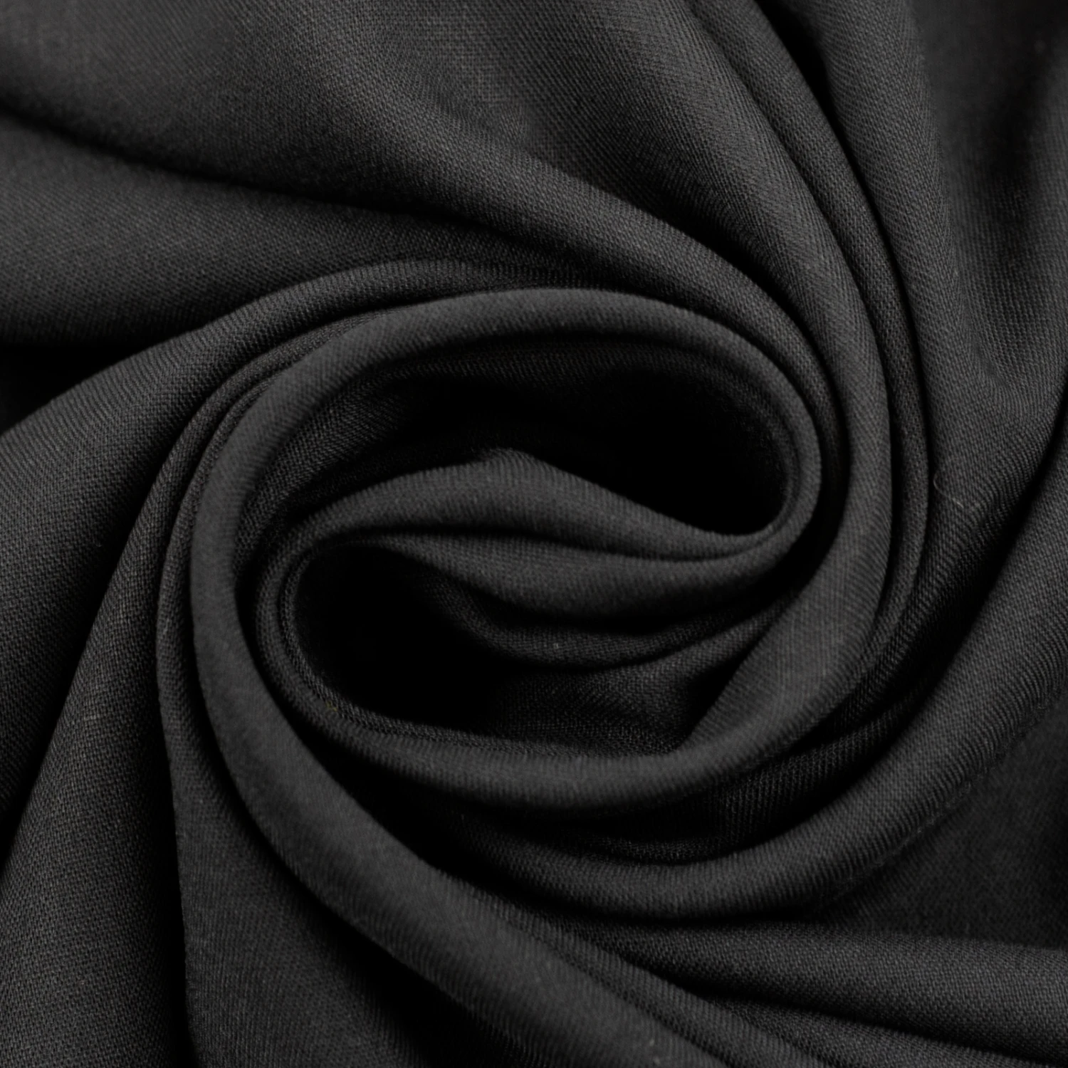 *REMNANT 58cm* European Woven Viscose, Oeko-Tex, Black 1 *REMNANT 58cm* European Woven Viscose, Oeko-Tex, Black