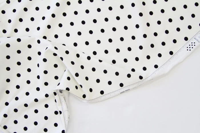 *REMNANT 104cm* Art Gallery Fabrics, Oeko-Tex, Spotted Bubbles Caviar In KNIT 3 *REMNANT 104cm* Art Gallery Fabrics, Oeko-Tex, Spotted Bubbles Caviar In KNIT - Image 3