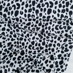 European Woven Viscose, Oeko-Tex, Monochrome Leopard