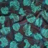 European Lightweight Woven Cotton, Oeko-Tex, Jungle Leaves Green