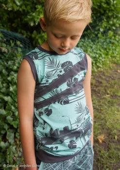 European Cotton Elastane Jersey, Oeko-Tex, Speckles Charcoal/Mint -Tailor Supplies Sales 2024 6707 3