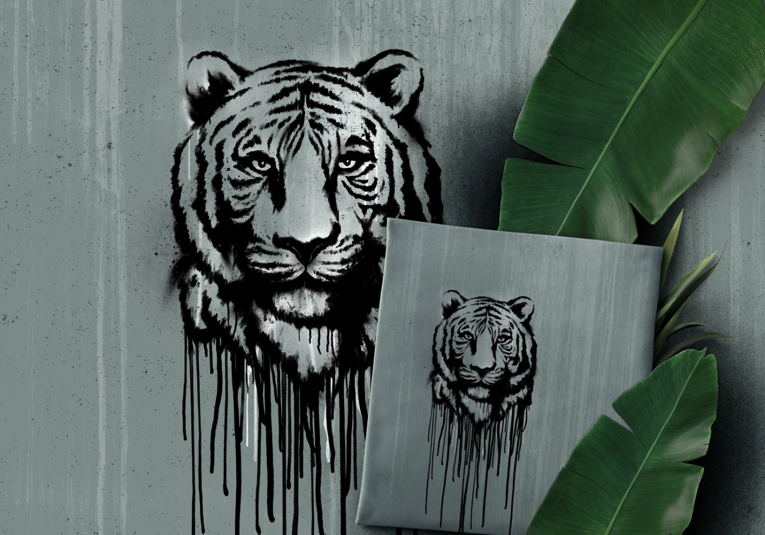 European Cotton Elastane Jersey, Oeko-Tex, Wild Tiger Panel 61cm 3 European Cotton Elastane Jersey, Oeko-Tex, Wild Tiger Panel 61cm - Image 3