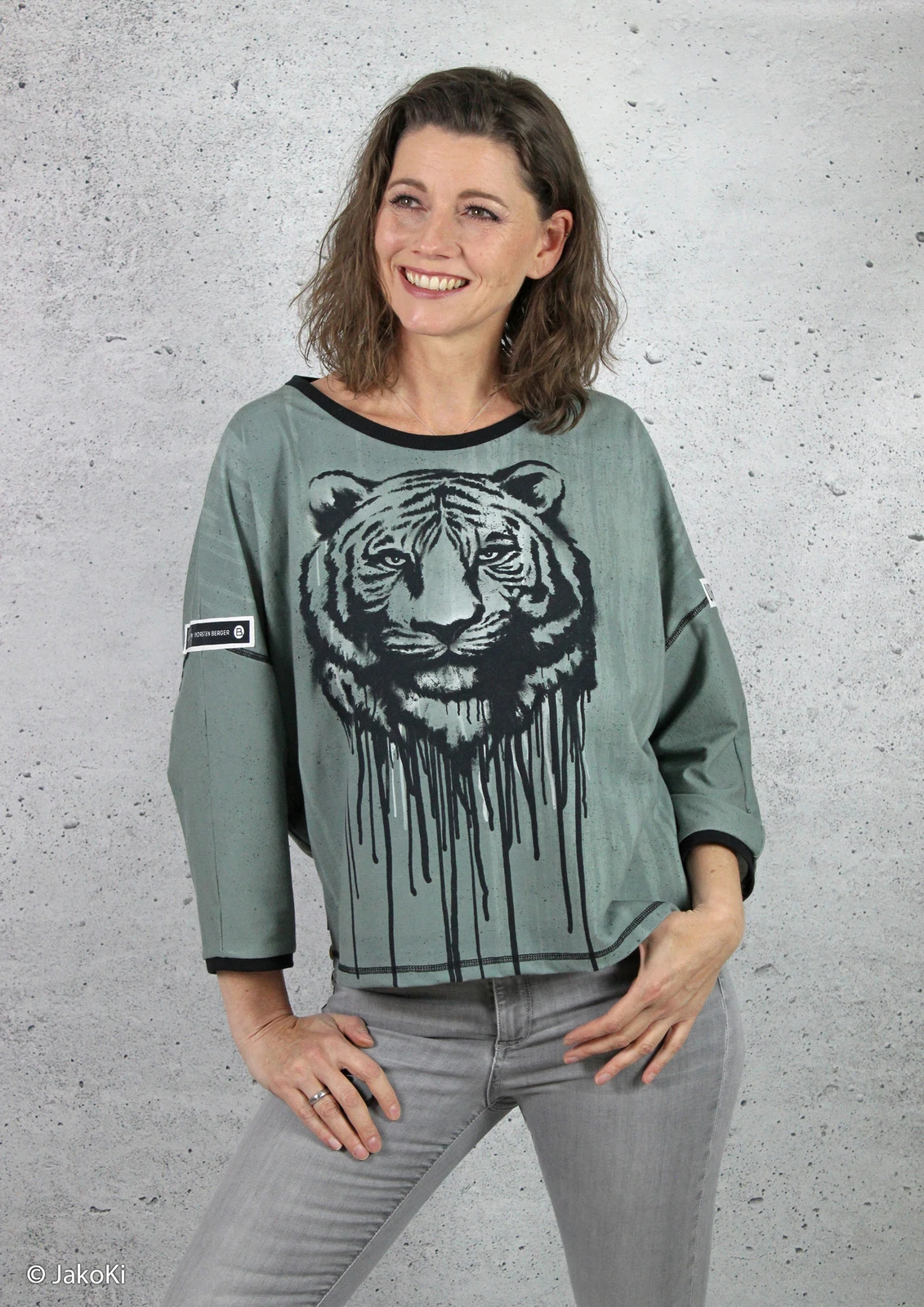 European Cotton Elastane Jersey, Oeko-Tex, Wild Tiger Panel 61cm 6 European Cotton Elastane Jersey, Oeko-Tex, Wild Tiger Panel 61cm - Image 6