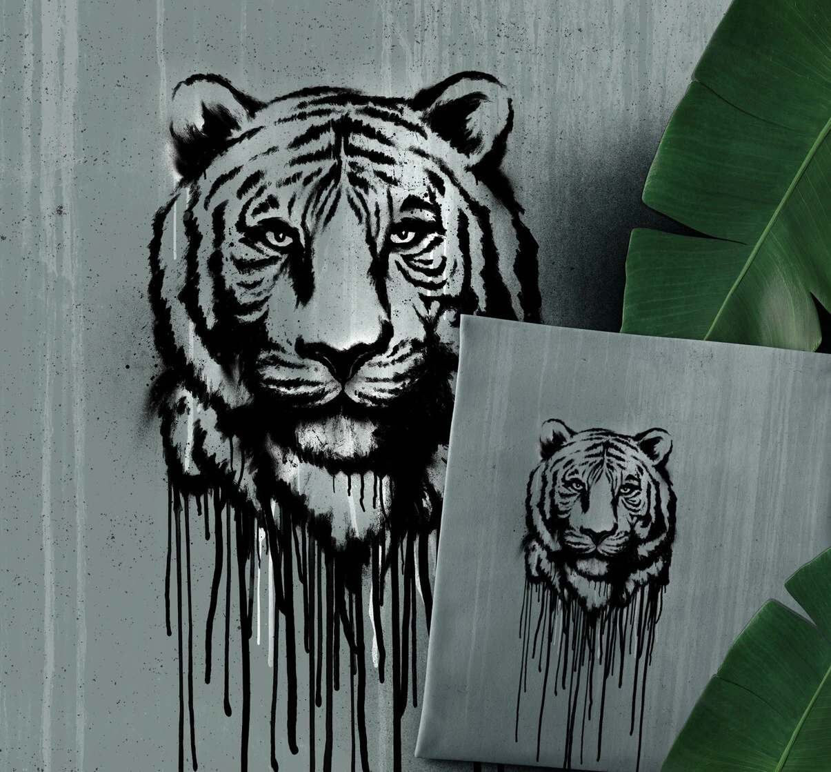 European Cotton Elastane Jersey, Oeko-Tex, Wild Tiger Panel 61cm 1 European Cotton Elastane Jersey, Oeko-Tex, Wild Tiger Panel 61cm