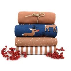 *REMNANT 40cm* Tygdrommar, GOTS Organic Jersey, Mini Spots Sandstorm -Tailor Supplies Sales 2024 6741 4