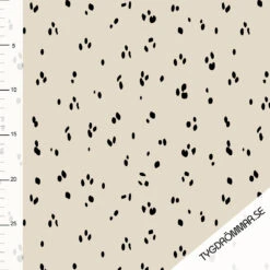 *REMNANT 83cm* Tygdrommar, GOTS Organic Jersey, Spotty Sand
