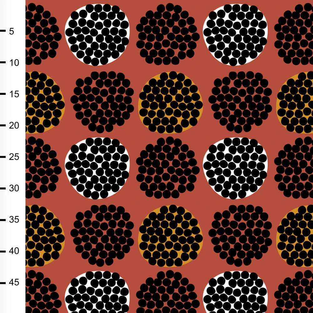 PaaPii Design, GOTS Organic Jersey, Rubus Rust Ochre 2 PaaPii Design, GOTS Organic Jersey, Rubus Rust Ochre - Image 2