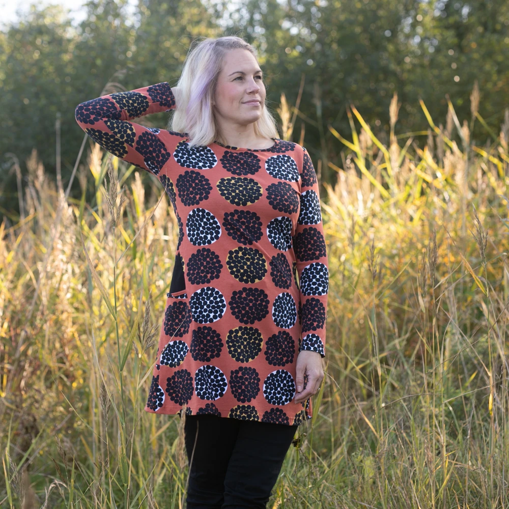 PaaPii Design, GOTS Organic Jersey, Rubus Rust Ochre 5 PaaPii Design, GOTS Organic Jersey, Rubus Rust Ochre - Image 5